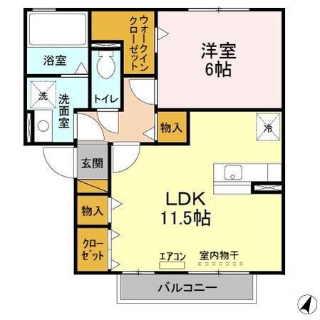 リビングタウン大金平　Bの物件間取画像